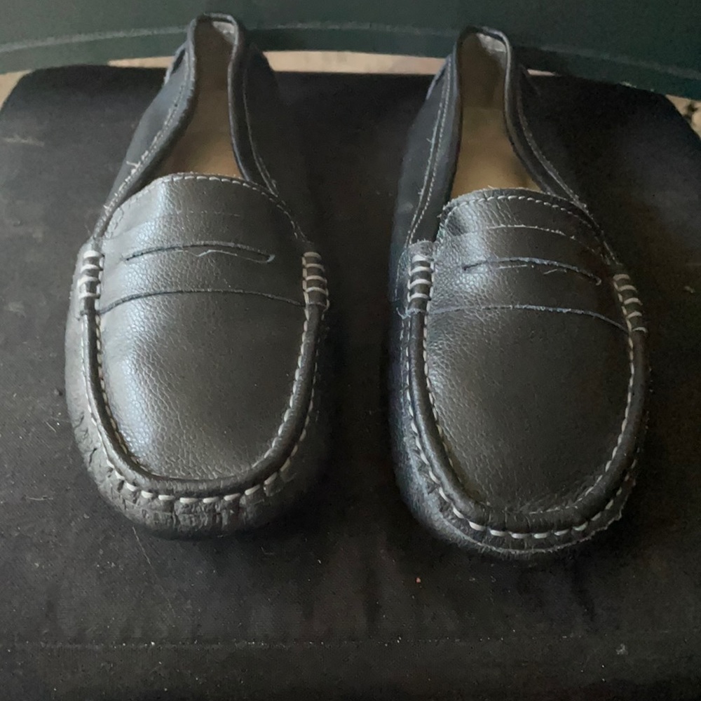 Black loafers